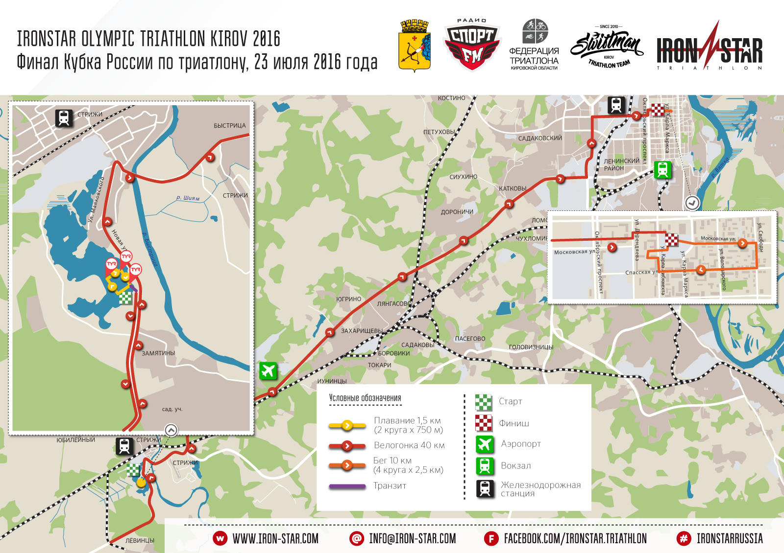 Маршрут IRONSTAR OLYMPIC KIROV 2016 Маршрут IRONSTAR OLYMPIC KIROV 2016