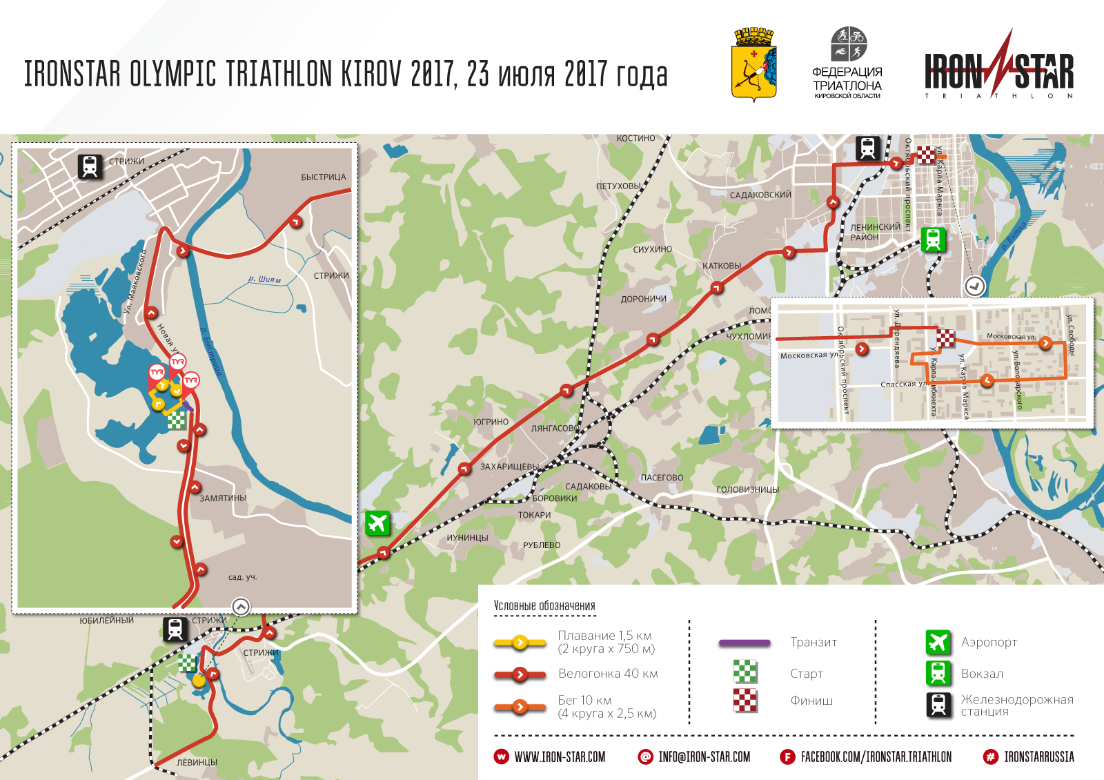 Маршрут IRONSTAR OLYMPIC KIROV 2017 Маршрут IRONSTAR OLYMPIC KIROV 2017