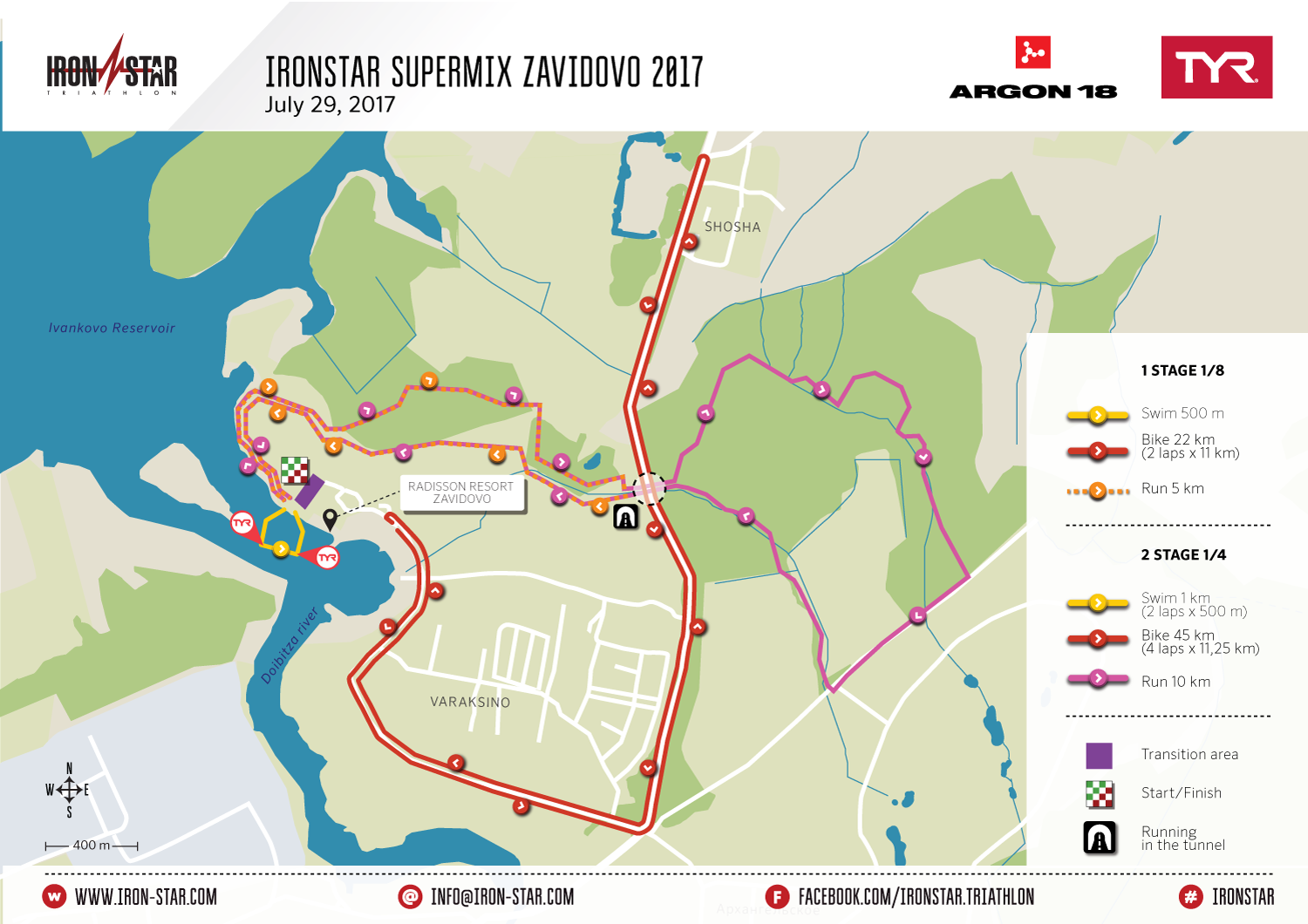 Route of IRONSTAR SUPERMIX ZAVIDOVO 2017 Route of IRONSTAR SUPERMIX ZAVIDOVO 2017